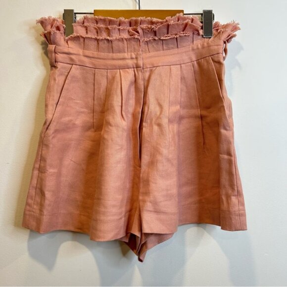 Alexis Jolan Linen Paperbag Shorts Blush Pink - Picture 4 of 8